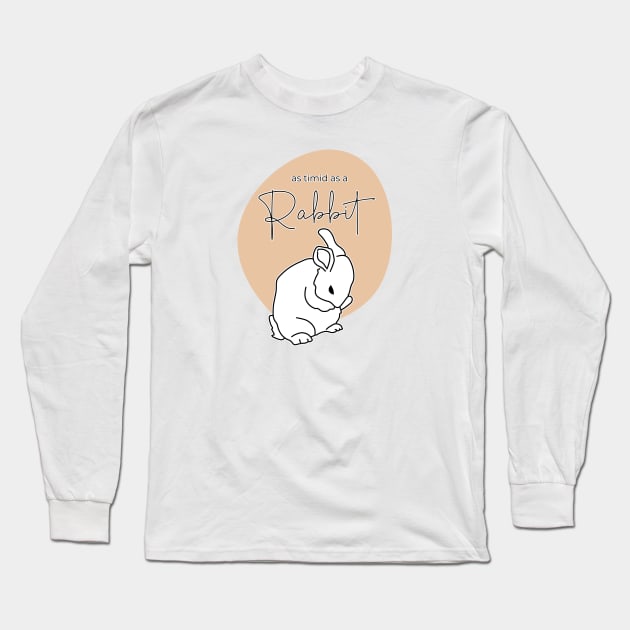 Timid rabbit Long Sleeve T-Shirt by il4.ri4